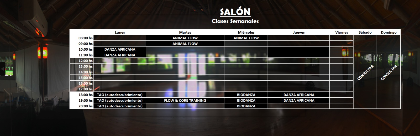 Horarios